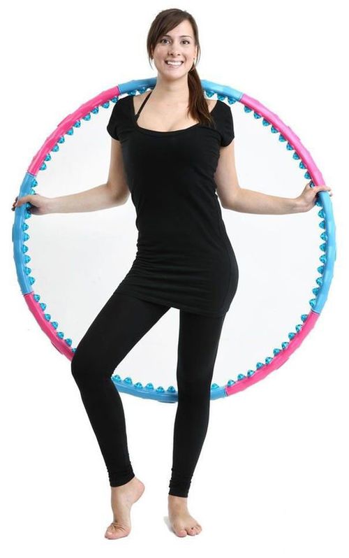 купить Инвентарь для гимнастики inSPORTline 2984 Cerc hoola hoop d=110 cm 6858 pink-blue 1,45 kg в Кишинёве 
