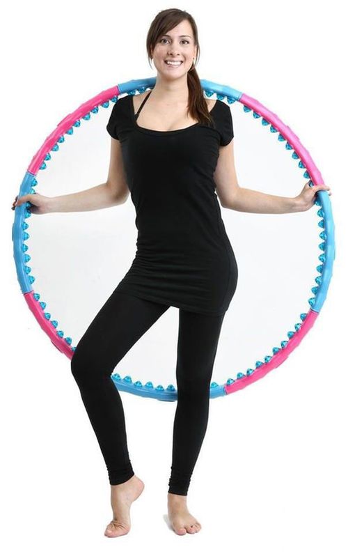 купить Спортивное оборудование inSPORTline 2984 Cerc hoola hoop d=110 cm 6858 pink-blue 1,45 kg в Кишинёве 