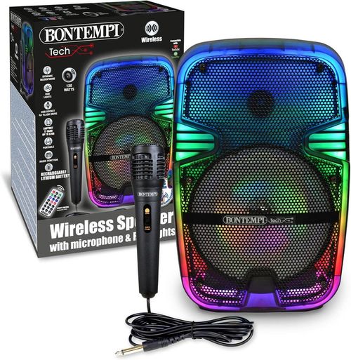 купить Колонка портативная Bluetooth Bontempi 491060 Беспроводная колонка с микрофоном и подсветкой в Кишинёве 