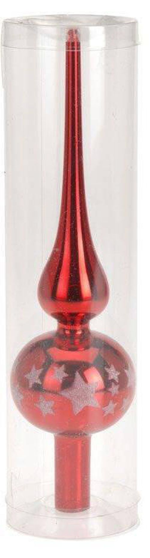купить Новогодний декор Promstore 34300 Верхушка елочная стеклянная 25сm, красная в Кишинёве 
