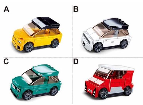 купить Конструктор Sluban B1067 Set de constructie Masini electrice cu inertie 8 modele 53-61elem. в Кишинёве 