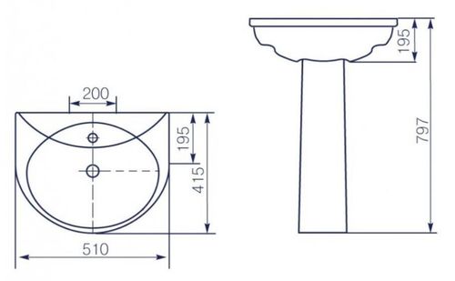купить Пьедестал для умывальника miscellaneous Rosa Comfort Standart 0096 в Кишинёве 