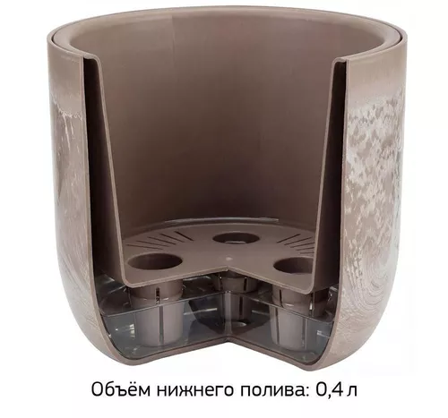 купить Цветочный горшок Idea M3265 Mikrit D180mm 1.9L, cu insertie в Кишинёве 