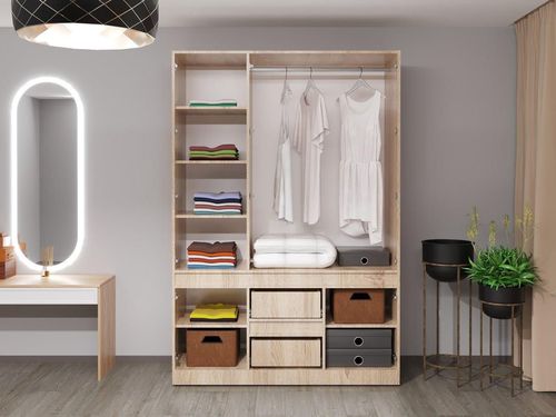 cumpără Dulap Bayro Harmony 1500x2200x550 cu sertare sonoma în Chișinău 