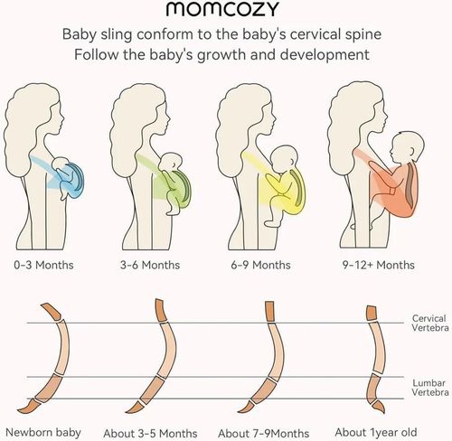 cumpără Marsupiu pentru copii Momcozy CR001-GR00NB-A Sling pentru purtarea bebelusilor Wrap Grey în Chișinău 