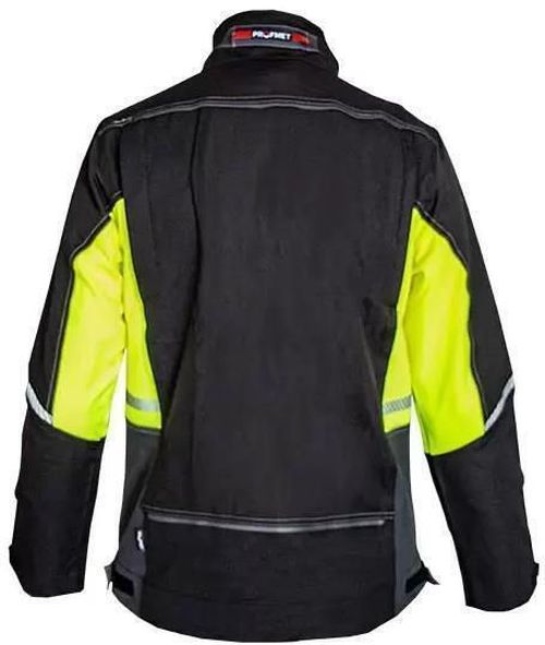 cumpără Îmbrăcăminte de lucru Profmet 365592 Jacheta, L, 60% poliester / 40% bumbac T400, 280g/m2, culoarea negru/galben neon în Chișinău 