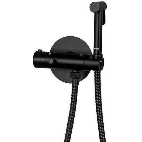 cumpără Baterie pentru bideu Gappo G7290-6 NEGRU cu termostat (bide incorporat) în Chișinău 