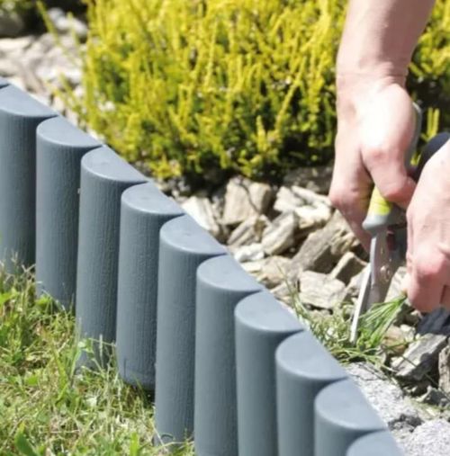 купить Декор для сада Hydro S Gard decorativ plastic, H=125mm, L=2.52m, antracit (0640393) в Кишинёве 
