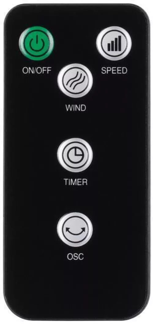 купить Вентилятор напольный Ardesto FNT-R44X1WY22 колонного типа, высота 110 см, дисплей, таймер, пульт ДУ, металлик в Кишинёве 