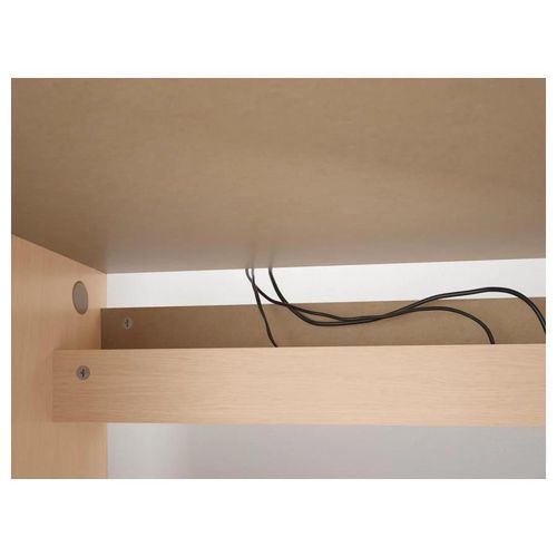 купить Офисный стол Ikea Malm 140x65 cm (Furnir stejar Alb) в Кишинёве 