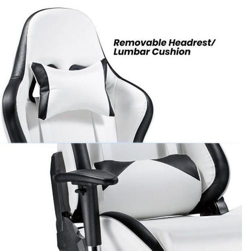 купить Офисное кресло Lumi CH06-36, Black/White, PVC Leather в Кишинёве 