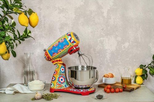 купить Кухонная машина SMEG SMF03DGEU Sicily is my love Collection Dolce&Gabbana в Кишинёве 