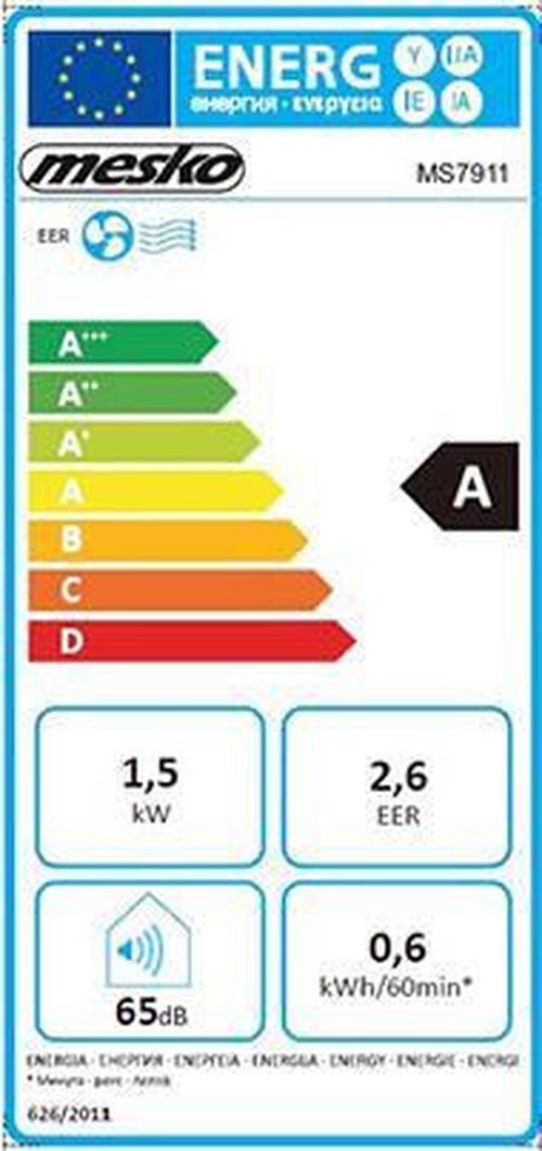 купить Кондиционер мобильный Mesko MS 7911 White в Кишинёве 