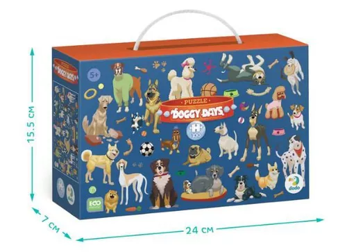 купить Головоломка Dodo 300627 Puzzle Zilele cățeilor, seria Doggy Days, 100el в Кишинёве 