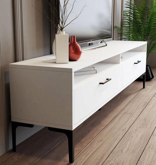 cumpără Comodă TV Trendy Istanbul, Alb 180x47x35cm în Chișinău 