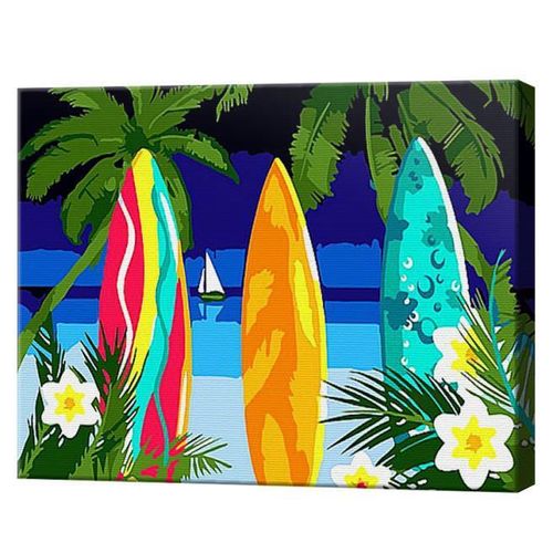 купить Картина по номерам Art Gallery CX4509 20x30cm Surfuri colorate в Кишинёве 