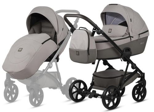 купить Детская коляска Tutis 2in1 VIVA5+ 2/1 Warm Grey 068 (1452068) в Кишинёве 
