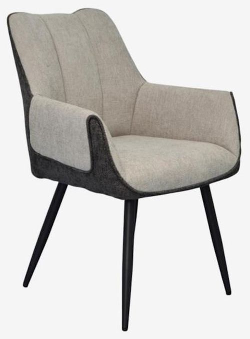 купить Комплект стол и стулья Evelin di Costacurta стол DT 402-6B + 4 стула QT-227B Light grey/Dark grey в Кишинёве 