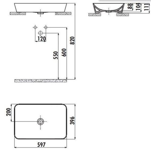 купить Раковина Creavit Ultra UL060.200 в Кишинёве 