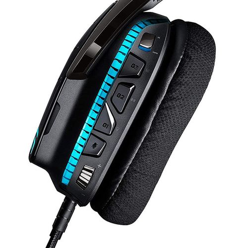 купить Игровые наушники Logitech G633 Artemis Spectrum Black Gaming RGB 7.1 Headset, 7.1 Surround, 40mm PRO-G Driver, Headset: 20Hz-20kHz, Microphone: 100Hz-20kHz, 2m, 981-000605 (casti cu microfon/наушники с микрофоном) в Кишинёве 