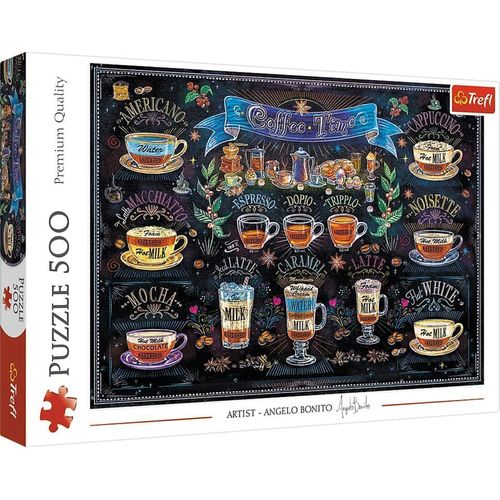 купить Головоломка Trefl 37449 Puzzles 500 Coffee Time в Кишинёве 