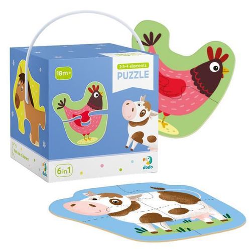 cumpără Puzzle Dodo 300152 Puzzle 6in1: Animale domestice în Chișinău 