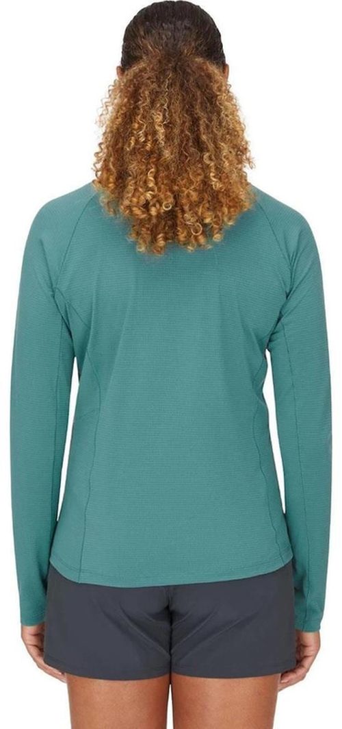 cumpără Îmbrăcăminte sport Rab Tricou dame Sonic LS Zip Eucalyptus 12 (QBL-04-EUC-12) în Chișinău 