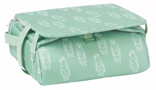 купить Стульчик для кормления Badabulle B009409 Booster pliabil Nomad Verde cu Ursuleti в Кишинёве 