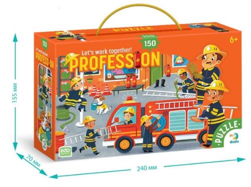 cumpără Puzzle Dodo 300622 Puzzle Pompier, seria Profesii, 150 elem. în Chișinău 