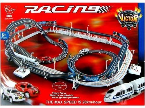 купить Конструктор Promstore 37665 Трек для машин и железная дорога Racing cars №50703 в Кишинёве 