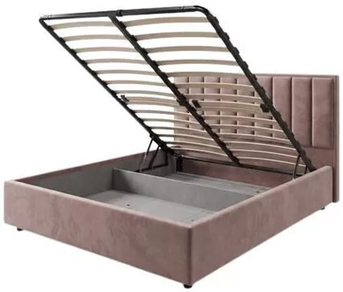 купить Кровать Fabrik Home Charlotte 1600 Коричневая (Ткань Mango 1305) в Кишинёве 