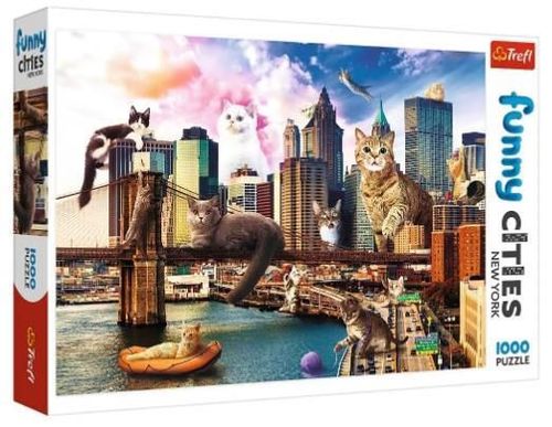 cumpără Puzzle Trefl 10595 Puzzle 1000 Pisicile in New York în Chișinău 