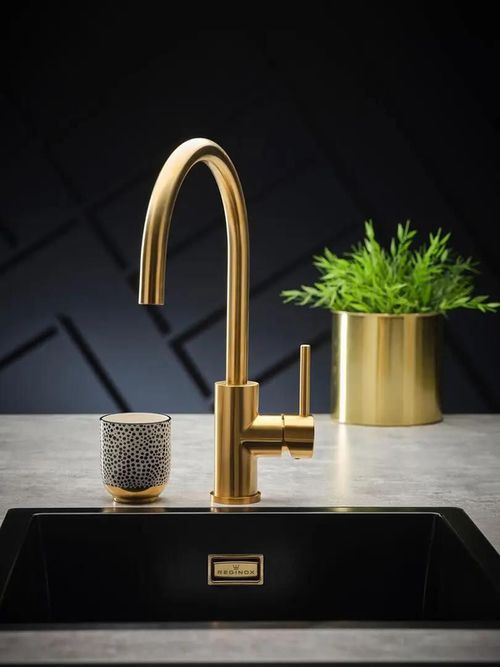 купить Смеситель кухонный Reginox R30509 Cano Gold в Кишинёве 