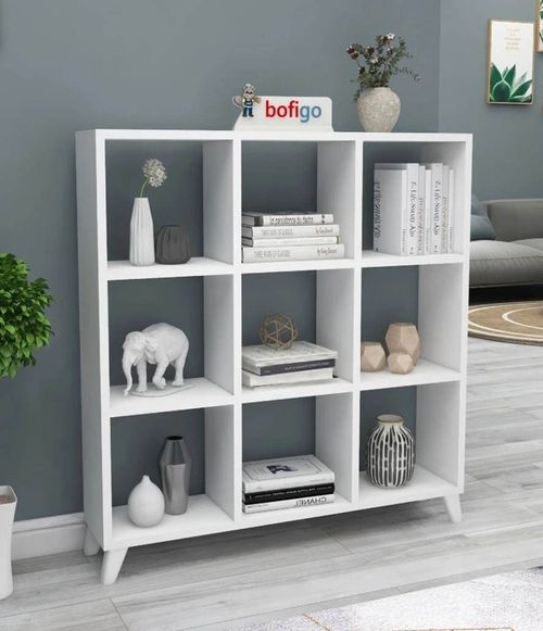 купить Офисный стеллаж Nex Home Квадрат, 88x19.7x100 см, Белый (15-08-01) в Кишинёве 