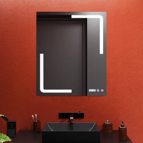 cumpără Oglindă baie Bayro Edge 700x800 LED touch, подогрев, часы, термометр în Chișinău 