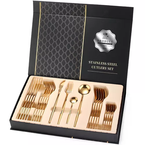 купить Набор столовых приборов miscellaneous Product Polished Cutlery Gold 24pcs в Кишинёве 