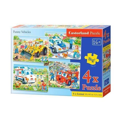 купить Головоломка Castorland Puzzle B-04201 4×Puzzle 8+12+15+20 в Кишинёве 