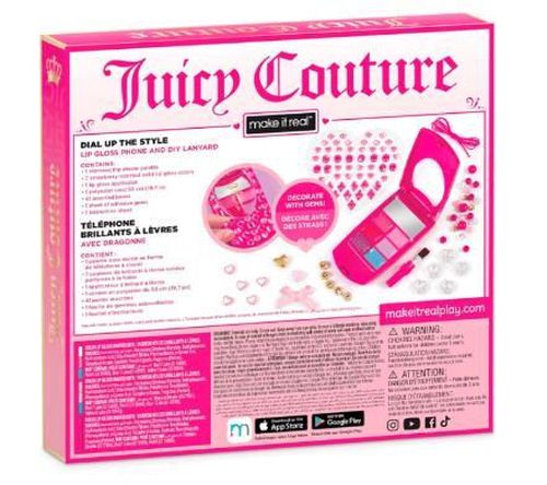 cumpără Set de creație Make it Real 4473M Juicy Couture Dial Up the Style Lip Gloss Phone and DIY Lanyard în Chișinău 