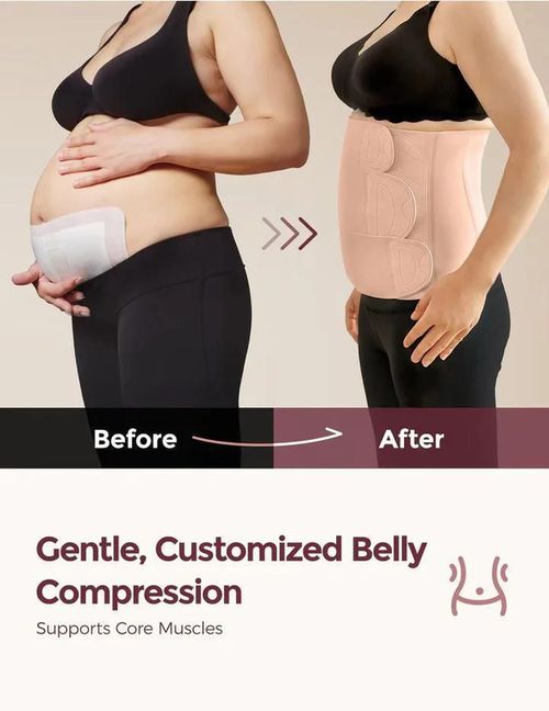 cumpără Centură abdominală Momcozy RB001-SKS00L-A Centura de sustinere Ergowrap 3D Oyster Pink, marimea L în Chișinău 