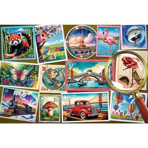 cumpără Puzzle Trefl 23100 Puzzle 300. Easy Piece: Timbre poștale în Chișinău 
