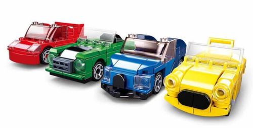 купить Конструктор Sluban B0885 Set de constructie Construieste un automobil 4 modele 44-45elem. в Кишинёве 