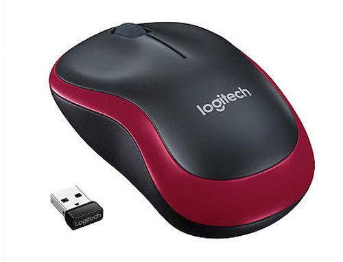 купить Logitech M185 Red Wireless Mouse, USB, 910-002237 (mouse fara fir/беспроводная мышь) в Кишинёве 