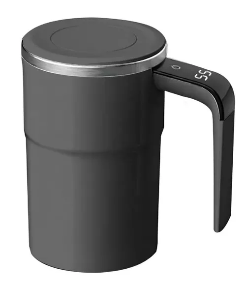 cumpără Cană termos Aichiw RK205BK Smart mug self mixing with temperature display Black 380ml în Chișinău 