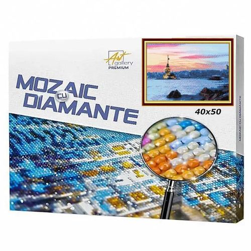 cumpără Tablou pe numere Art Gallery GA85836 Mozaic cu diamante 40x50cm Bosforul în Chișinău 