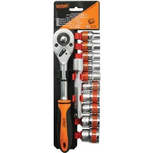 купить Набор ручных инструментов Gadget tools 330578 набор головок с трещоткой, 10-24мм 12шт. в Кишинёве 
