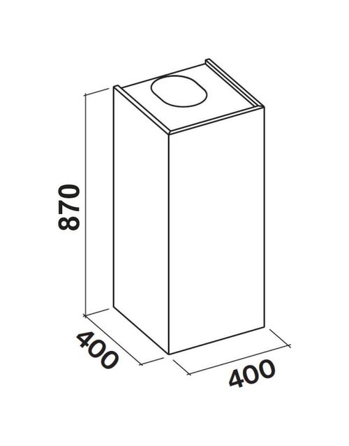 купить Вытяжка Falmec MIRA PLUS WALL 40 Europe Black (w/o filter pack) в Кишинёве 