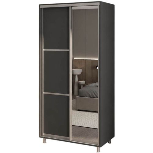 cumpără Dulap my-STYLE C10H0T01AM02-U23, 100x200, антрацит în Chișinău 
