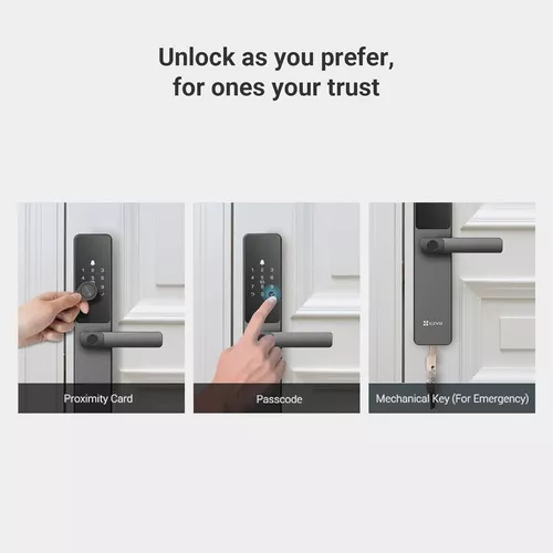 cumpără Lacat inteligent EZVIZ CS-DL05-R201-WBCP-GR Smart Fingerprint Lock în Chișinău 