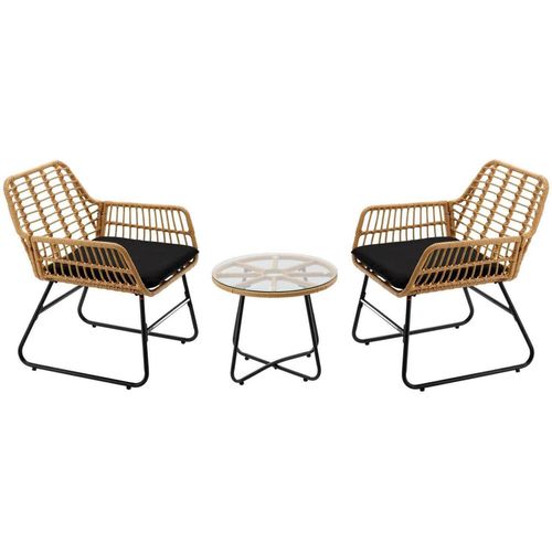 cumpără Mobilier pentru grădină GardenLine ABI3392 Light Brown/Black în Chișinău 