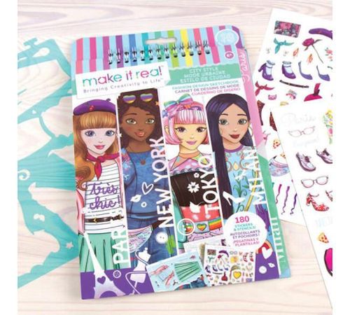 cumpără Set de creație Make it Real 3207M Fashion Design Sketchbook: City Style în Chișinău 